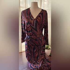 Soho Apparel Wrap Dress 2X